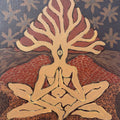 Anatar Vriksha' contemporary acrylic painting by artist Shyam Koli, 13x10 inch, on canvas