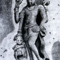 Ancient Relic 7' religious charcoal drawing by artist Preeti Ghule, 29x18 inch, on paper