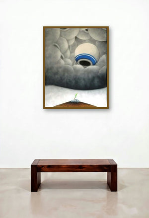 Ankur (Growth and Hope) by artist Ranchhor Meghwal displayed in a Designer Family Room