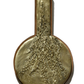 Annapurna' contemporary Brass, Wood sculpture by artist Rajeev Ranjan, 14x8 inch, on brass, wood