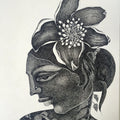 'Anokhi 2' figurative pen-ink drawing by artist Vinay Amber, 12x8 inch, on paper