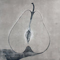 Still-life printmaking titled 'Apple 1', 12x10 inches, by artist Madhav Joshi on Paper