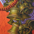 Aradhana 102' religious acrylic painting by artist Anil Kumar Yadav, 60x24 inch, on canvas