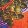 Aradhana 103' religious acrylic painting by artist Anil Kumar Yadav, 36x26 inch, on canvas