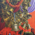 Aradhana 104' religious acrylic painting by artist Anil Kumar Yadav, 72x48 inch, on canvas