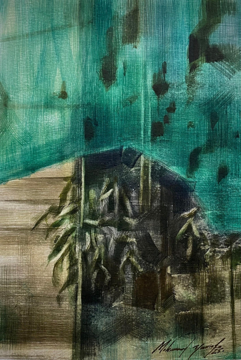 'Architecture' still-life watercolor painting by artist Mohammad Yusuf, 11x8 inch, on paper