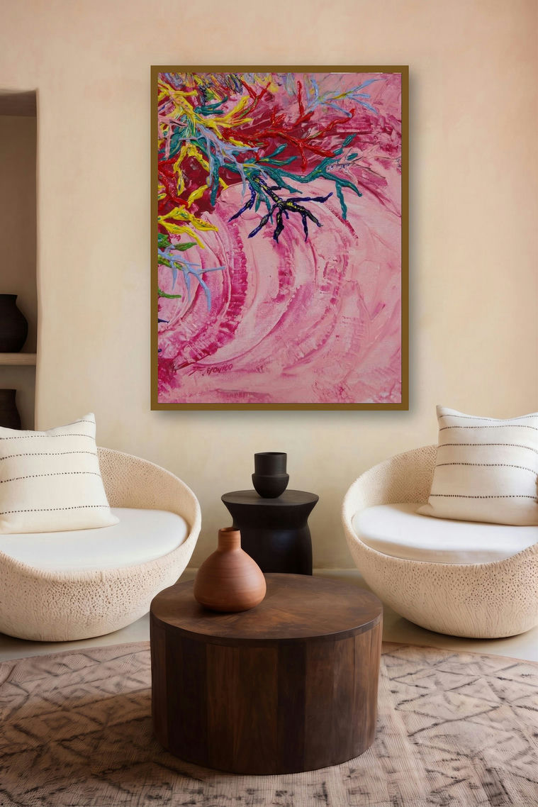 Armonia (Abstract Branches) by artist Francesca Monico displayed in a Contemporary gallery