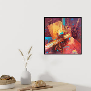 In-situ view of Lisha N T's 'The Art Of Sound' painting in a room