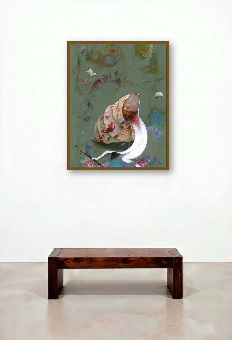 Artist And Sea Shell (The Weight of Thought)
