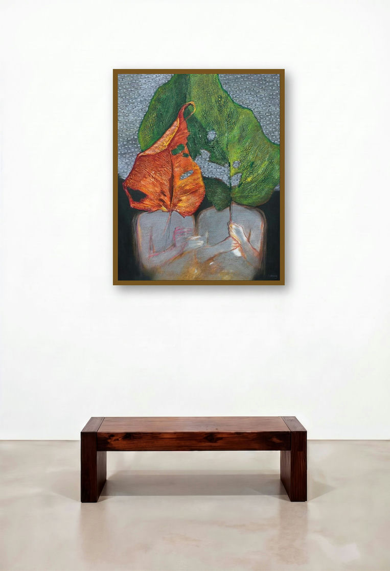 As Within So Without 11 (Two Figures with Leaves)