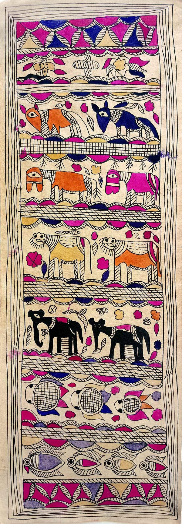 Assembly Of Animals Traditional Art by Yamuna Devi | ArtZolo.com