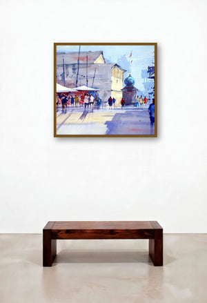 At Signal by artist Ravee Songirkar displayed in a Contemporary Luxury Study