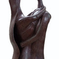 Attachment' figurative Bronze sculpture by artist Roy Chandan, 17x7 inch, on bronze