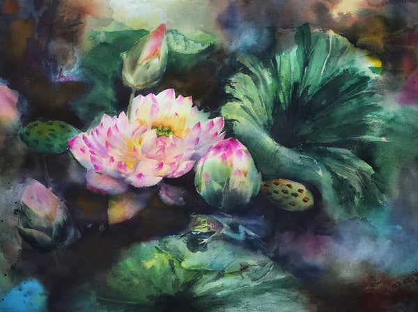 Auspicious Lotus by Puja Kumar