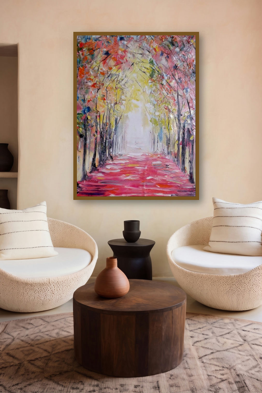 Autumn1 (Autumn 1) by artist Kiran Bableshwar displayed in a Contemporary gallery