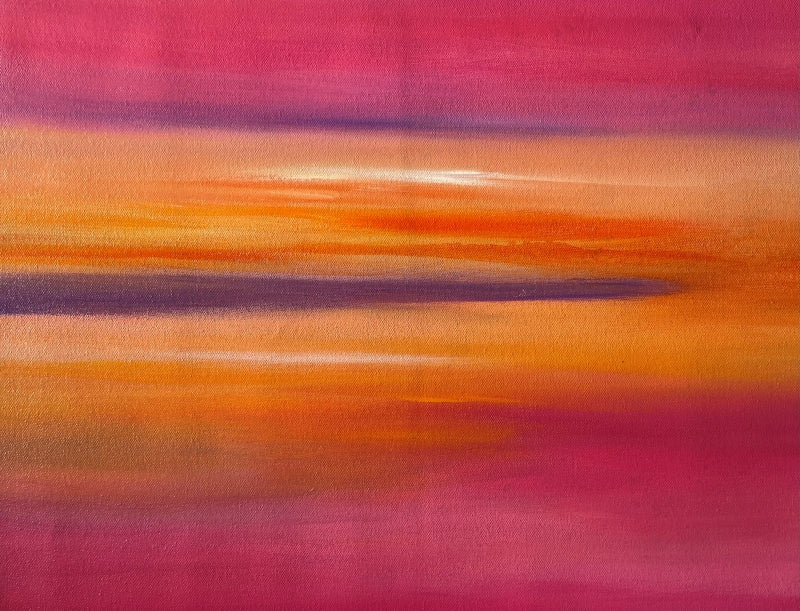 Awakening 2' abstract acrylic painting by artist Umesh Pandey, 13x17 inch, on canvas