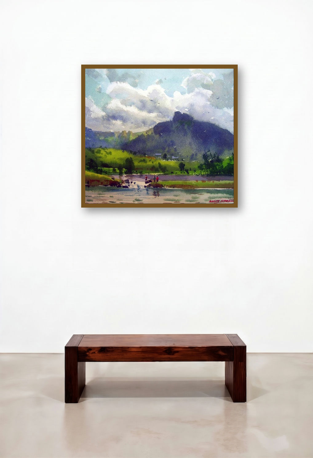 Badlapur Lake (Human Presence)