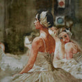 Figurative watercolor painting titled 'Ballet Dancer', 22x15 inches, by artist Dr.uday Bhan on Paper