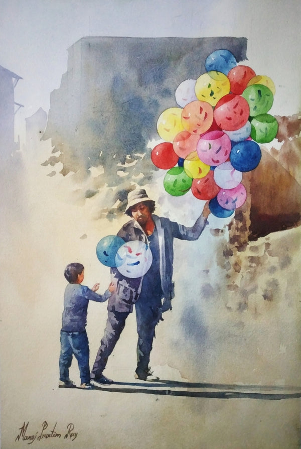 Balloon Seller by Manoj Pratim Ray