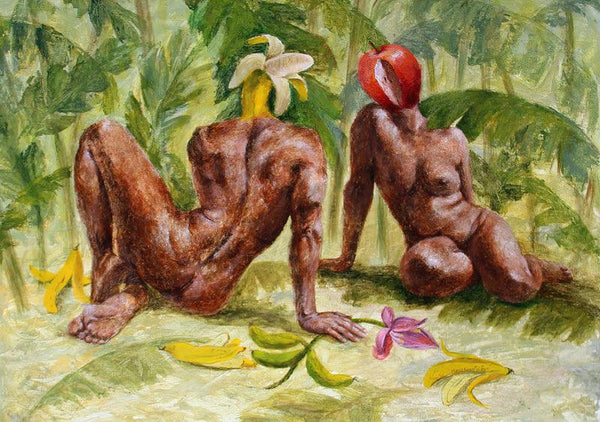 Banana Farm Painting by Mansi Sagar | ArtZolo.com