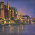 Banaras Ghat 2 painting by Kamal Rao