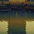 'Banaras Series 13' religious acrylic painting by artist Siddharth Gavade, 36x18 inch, on canvas