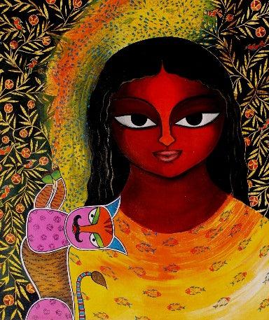 Basanti Viii Painting by Meenakshi Jha Banerjee | ArtZolo.com