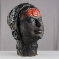 Figurative sculpture titled 'Battered By Time', 13x13x8 inches, by artist MAHESH ANJARLEKAR on Ceramics