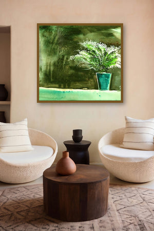 Bay Window Plant by artist Anil Nene displayed in a Luxury gallery
