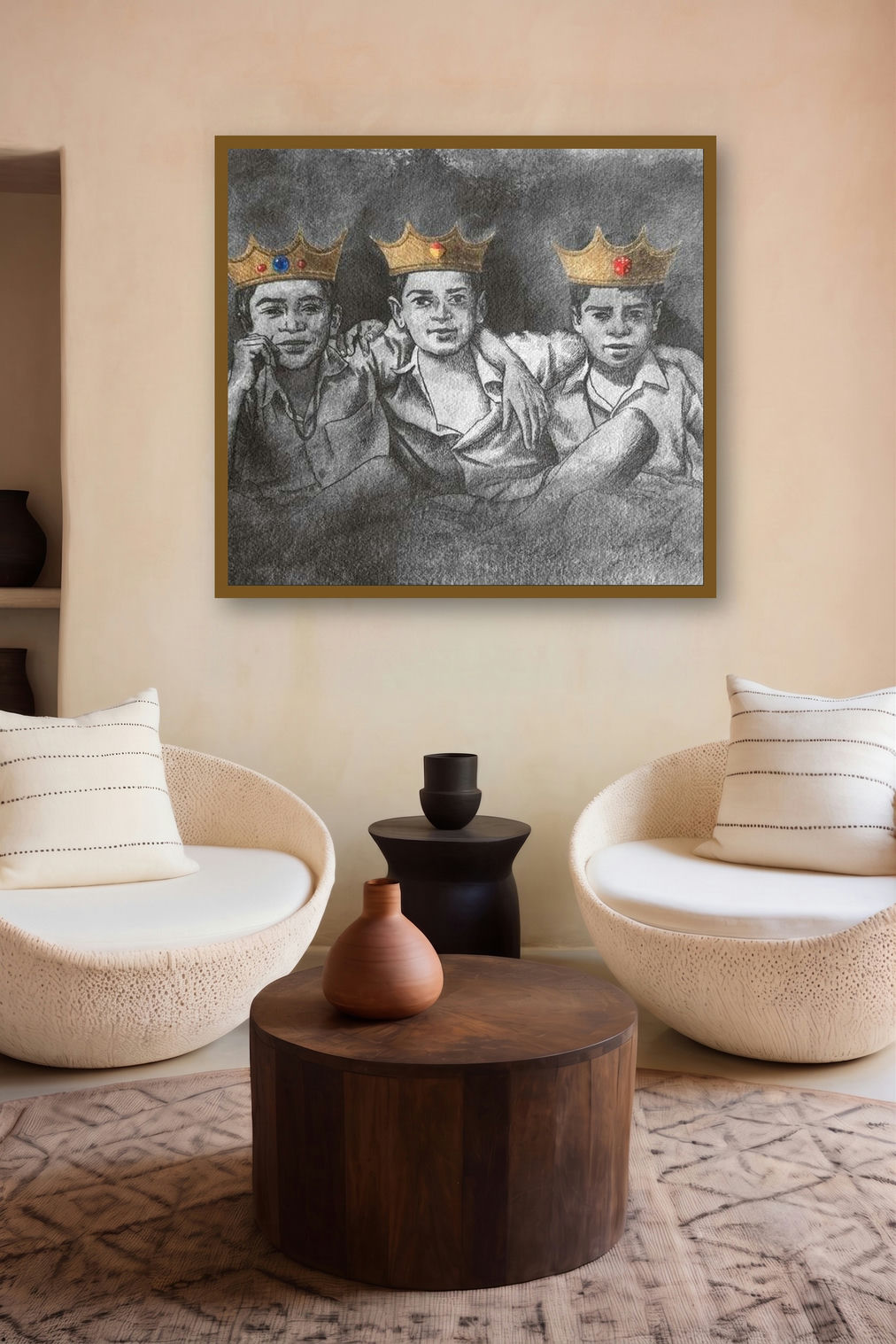 Be The King Of Your Game by artist Manish Solanki displayed in a Museum Style gallery