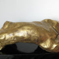 Figurative sculpture titled 'Beaconed', 5x19x19 inches, by artist Shankar Ghosh on Bronze