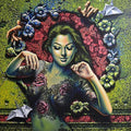 Figurative acrylic painting titled 'Beautiful', 40x36 inches, by artist Prashanta Nayak on Canvas