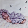 Figurative watercolor painting titled 'Beautiful Dream', 19x27 inches, by artist Pranita Das on Paper