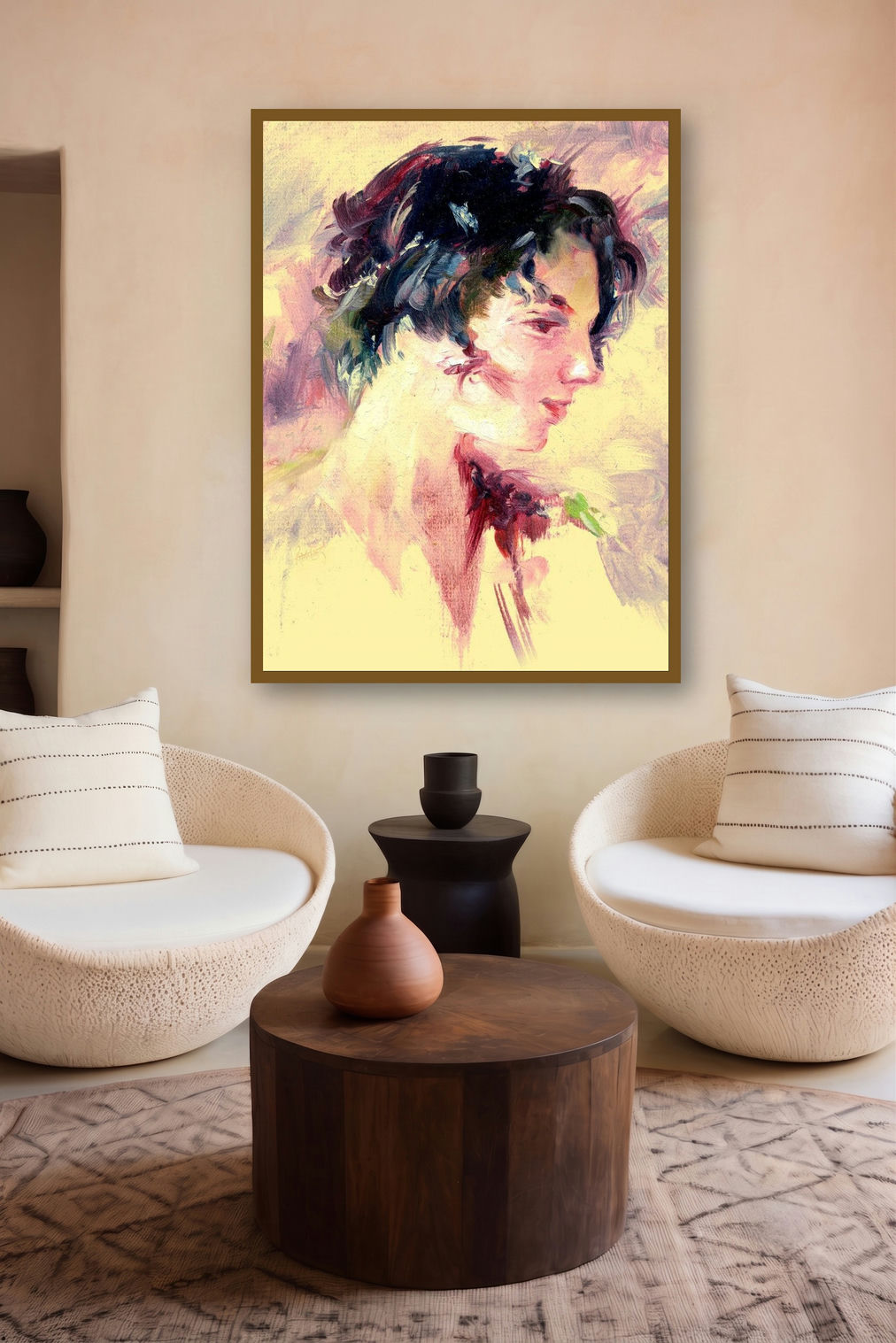 Beauty 03 by artist Raviraj Kumbhar displayed in a Modern gallery