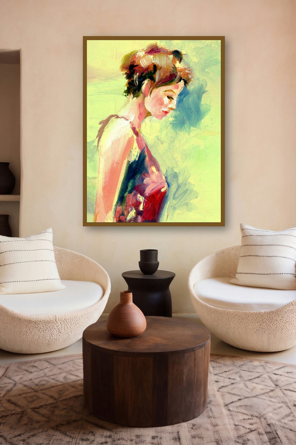 Beauty 05 by artist Raviraj Kumbhar displayed in a Modern gallery