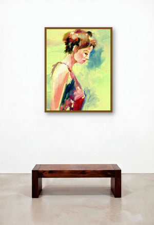 Beauty 05 by artist Raviraj Kumbhar displayed in a Elegant Executive Office