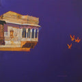 Cityscape acrylic painting titled 'Beauty Of Cultural Heritage Rajasthan 2', 27x27 inches, by artist Sayajirao Nangare on Canvas