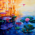 Nature acrylic painting titled 'Beauty Of Nature 7', 30x30 inches, by artist Arjun Das on Canvas
