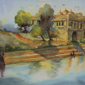 Place watercolor painting titled 'Beauty of Peace', 14x11 inches, by artist Krupa Shah on Paper