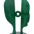 Figurative sculpture titled 'Behind Her 14', 13x8x3 inches, by artist Sunil Chejara on Fiberglass