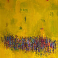 Behind The Scence' abstract acrylic painting by artist Arundhati Pise, 60x36 inch, on canvas