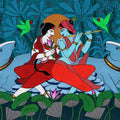 Beloved 3' religious acrylic painting by artist Chetan Katigar, 38x68 inch, on canvas