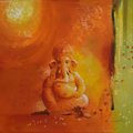 Benediction' religious oil painting by artist Kamal Rao, 24x36 inch, on canvas
