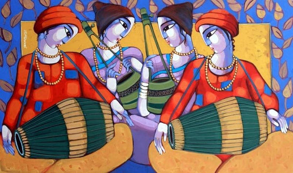 Bengali Tune 2 Painting by Sekhar Roy | ArtZolo.com