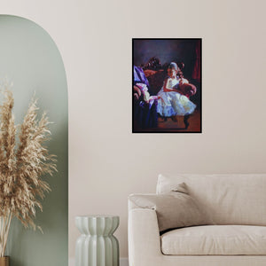 In-situ view of Swapnil Patil's 'Best Friend' painting in a room