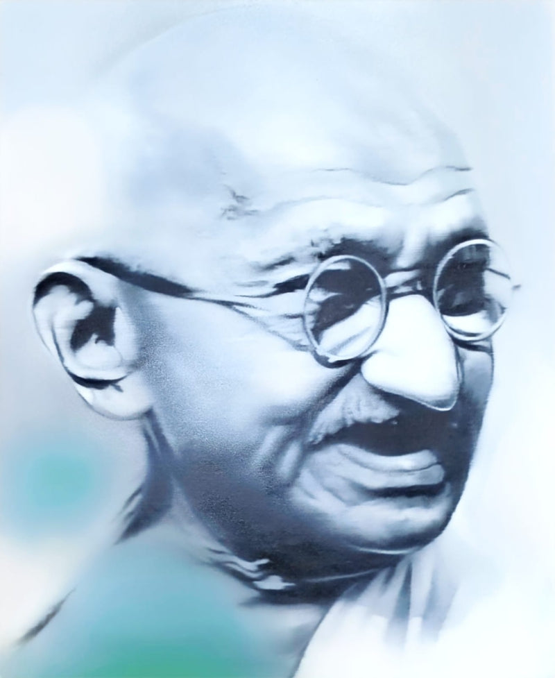 Between Hope And Despair' figurative oil painting by artist Riyas Komu, 32x26 inch, on linen