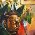 Between Nature And Memory' nature watercolor painting by artist Subrata Malakar, 15x11 inch, on paper