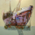Between Real And Imagoned 1' seascape oil painting by artist Ajay Deshpande, 48x48 inch, on canvas