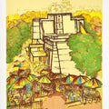 Cityscape serigraphs painting titled 'Bhadra Darwaza', 30x24 inches, by artist Vrindavan Solanki on Paper