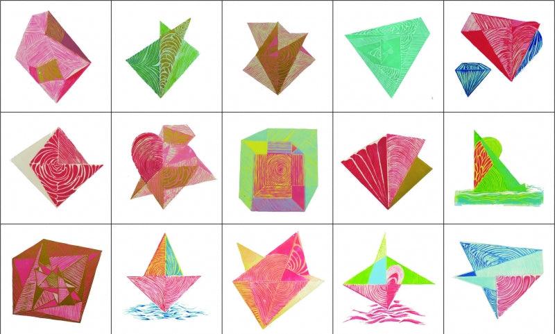 contemporary printmaking titled 'Bhav 2', 36x72 inches, by artist Kanchan Kapruwan on Paper